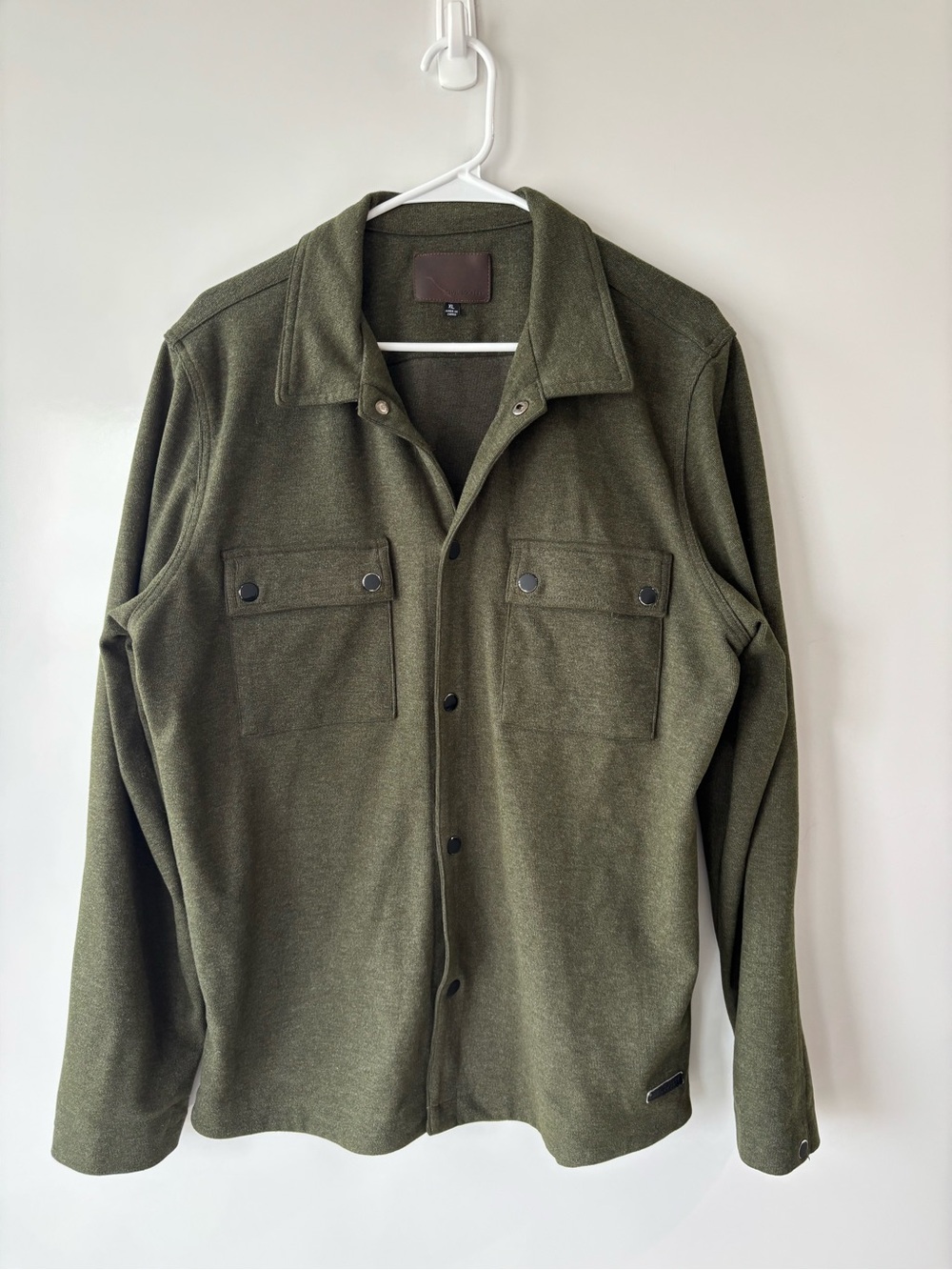 Society Olive Green Lightweight Shirt Jacket